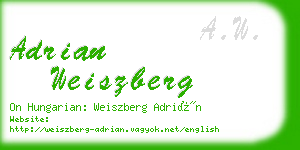 adrian weiszberg business card